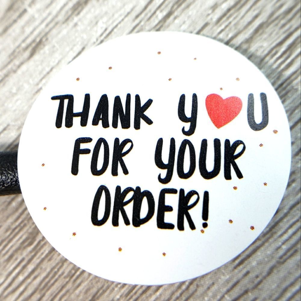 8/$20 100ct Thank You Stickers Round 1" Labels
